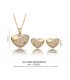 SET297 - Gold Heart Necklace Set